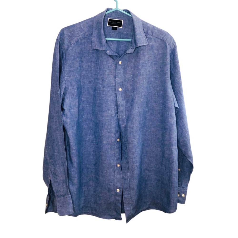 Charles Tyrwhitt Light Blue Casual Button-Down Shirt